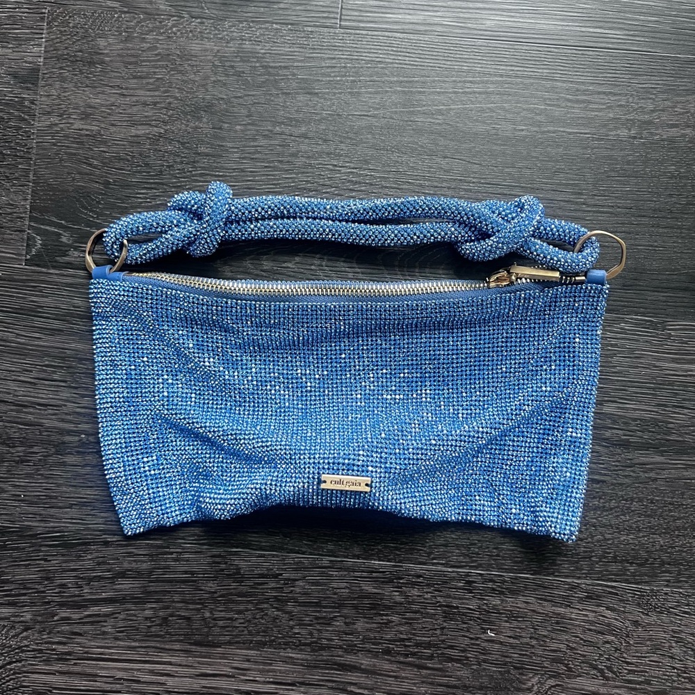 Worn Once Cult Gaia Blue Rhinestone Bag